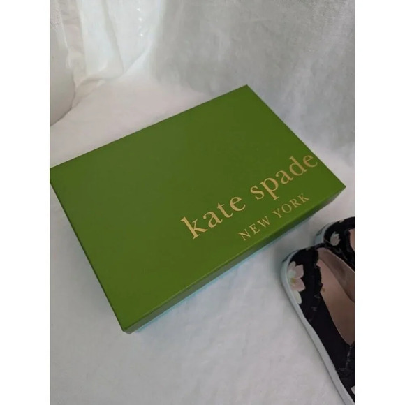 Kate Spade Floral Leonie Embroidered canvas slip on shoes women's size 9.5 - Picture 4 of 13